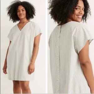 Madewell Button-Back Easy Dress - XL Stripe - excellent condition